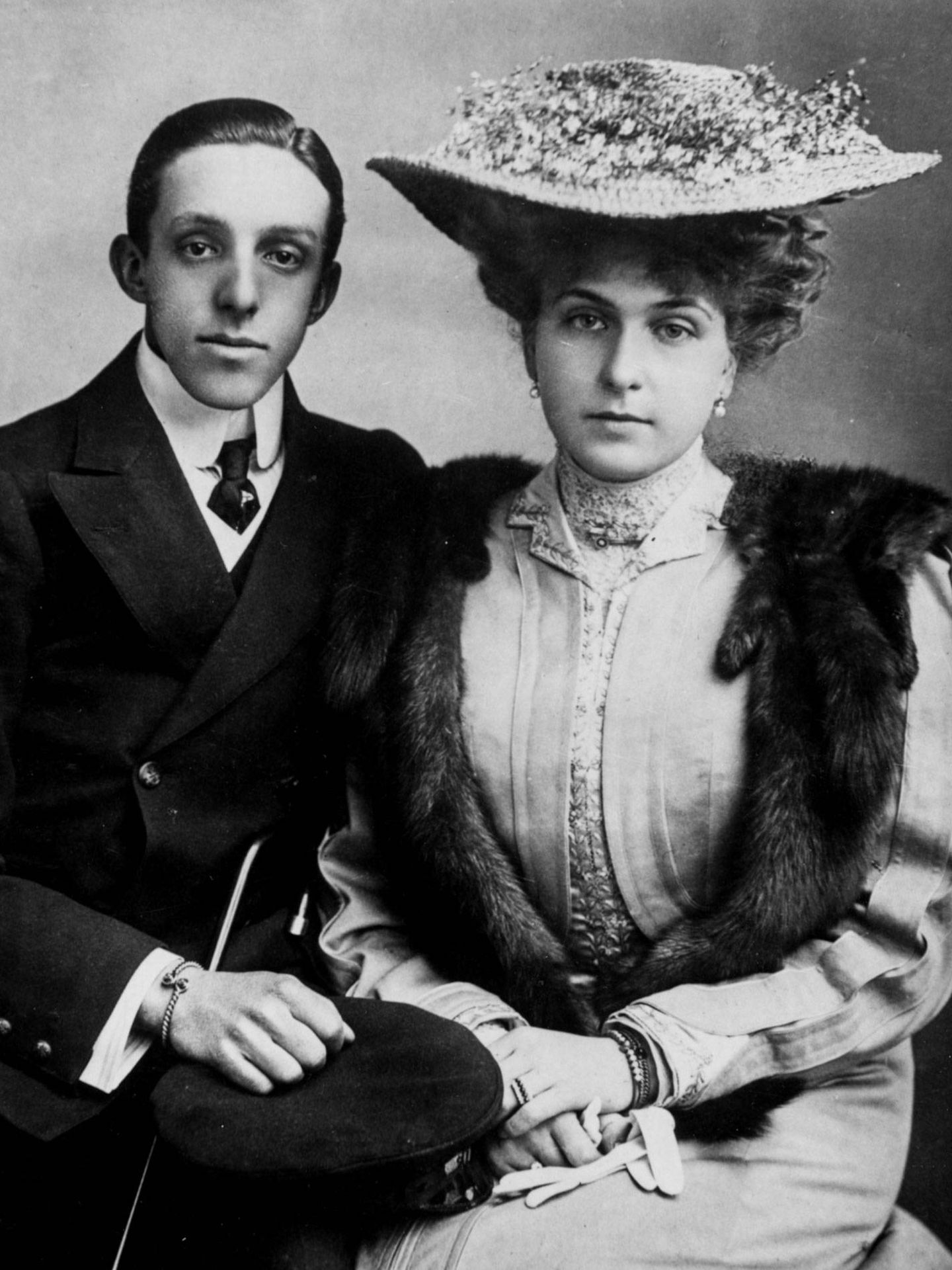 Los reyes Alfonso XIII y Victoria Eugenia. (Getty)