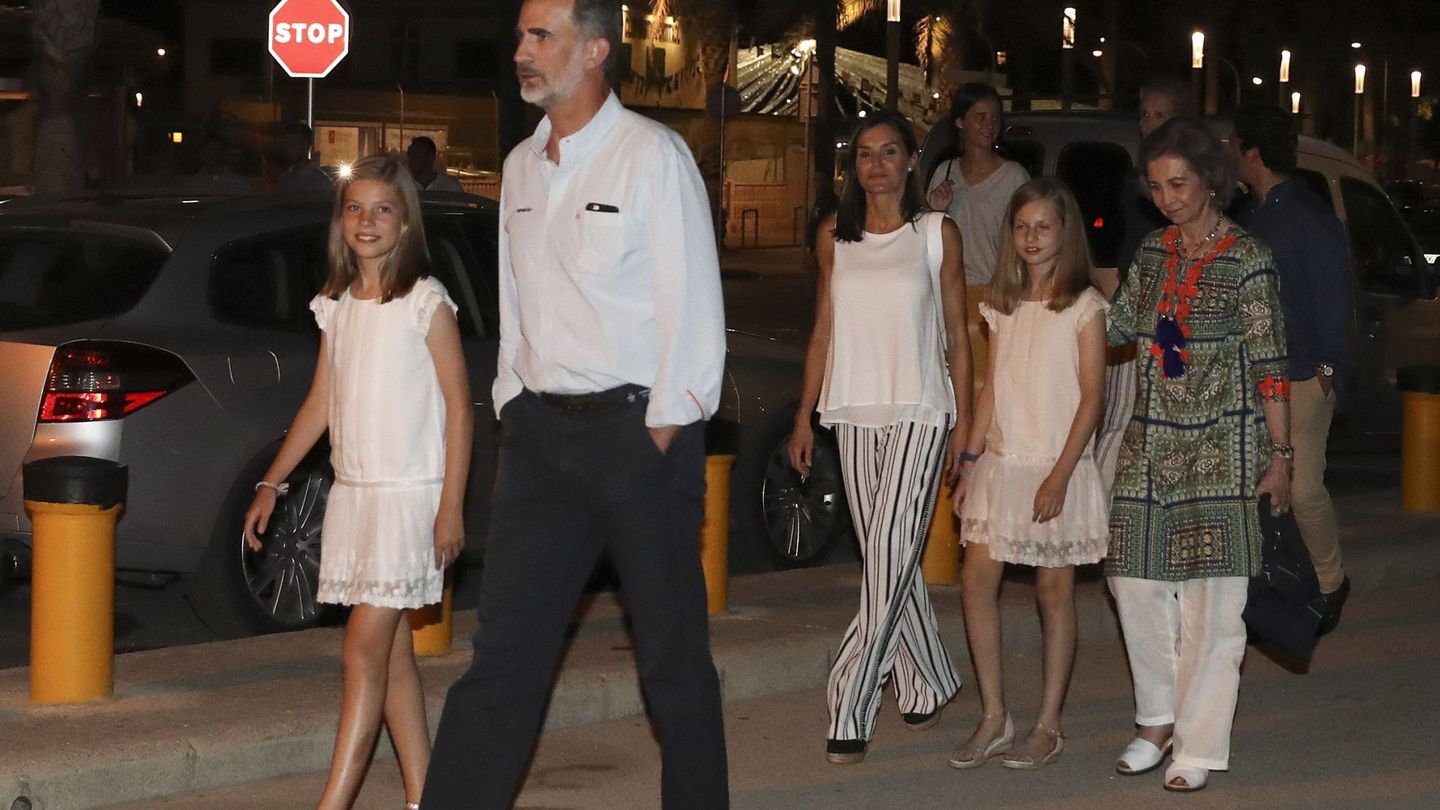 La familia real, el verano pasado en Mallorca. (EFE)