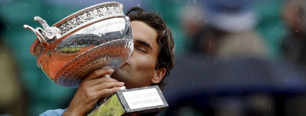 Foto: Roger Federer, campeón de Roland Garros