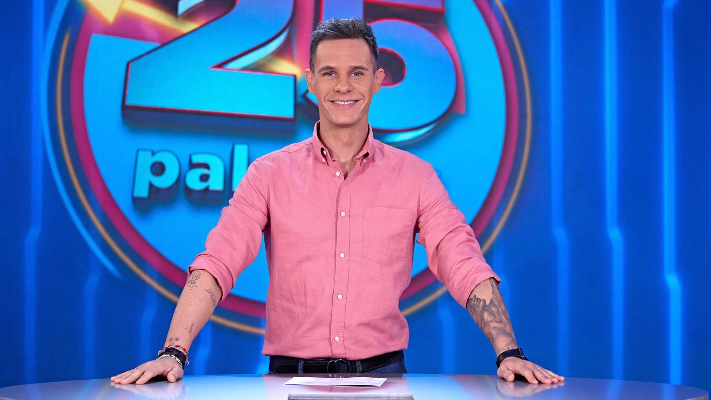 Christian Gálvez, presentador de '25 palabras'. (Mediaset)