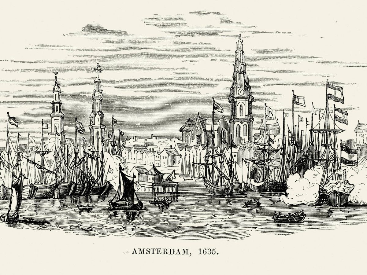 Foto: Amsterdam (Países Bajos) en 1635. Fuente: iStock