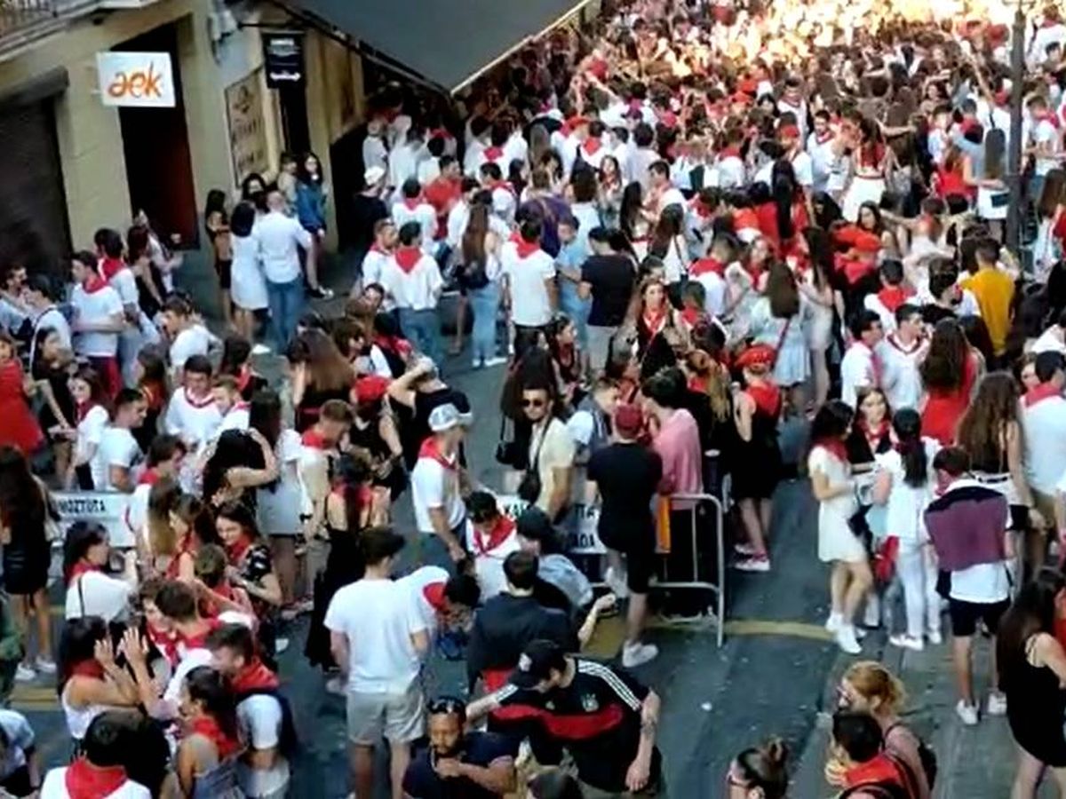 Foto: Captura del vídeo difundido por las redes sociales de las Fiestas de San Marcial de Irún.