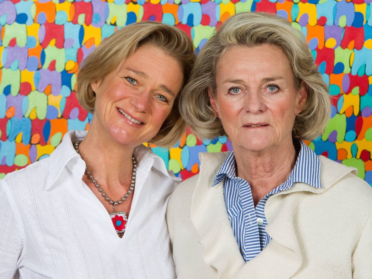 Delphine Boël, junto a su madre, Sybille de Selys Longchamps. (Cordon Press)