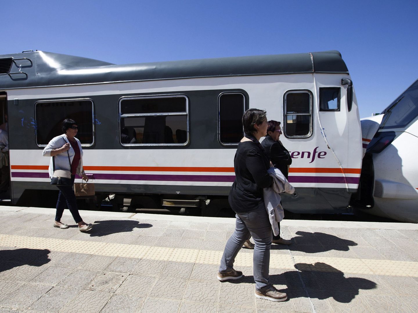 Avería del tren Teruel-Zaragoza en 2017. (EFE)
