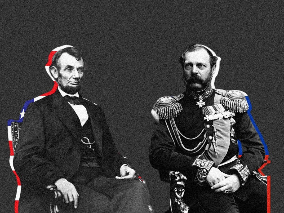 Foto: Abraham Lincoln y el zar Alejandro II. (Elaboración propia) 