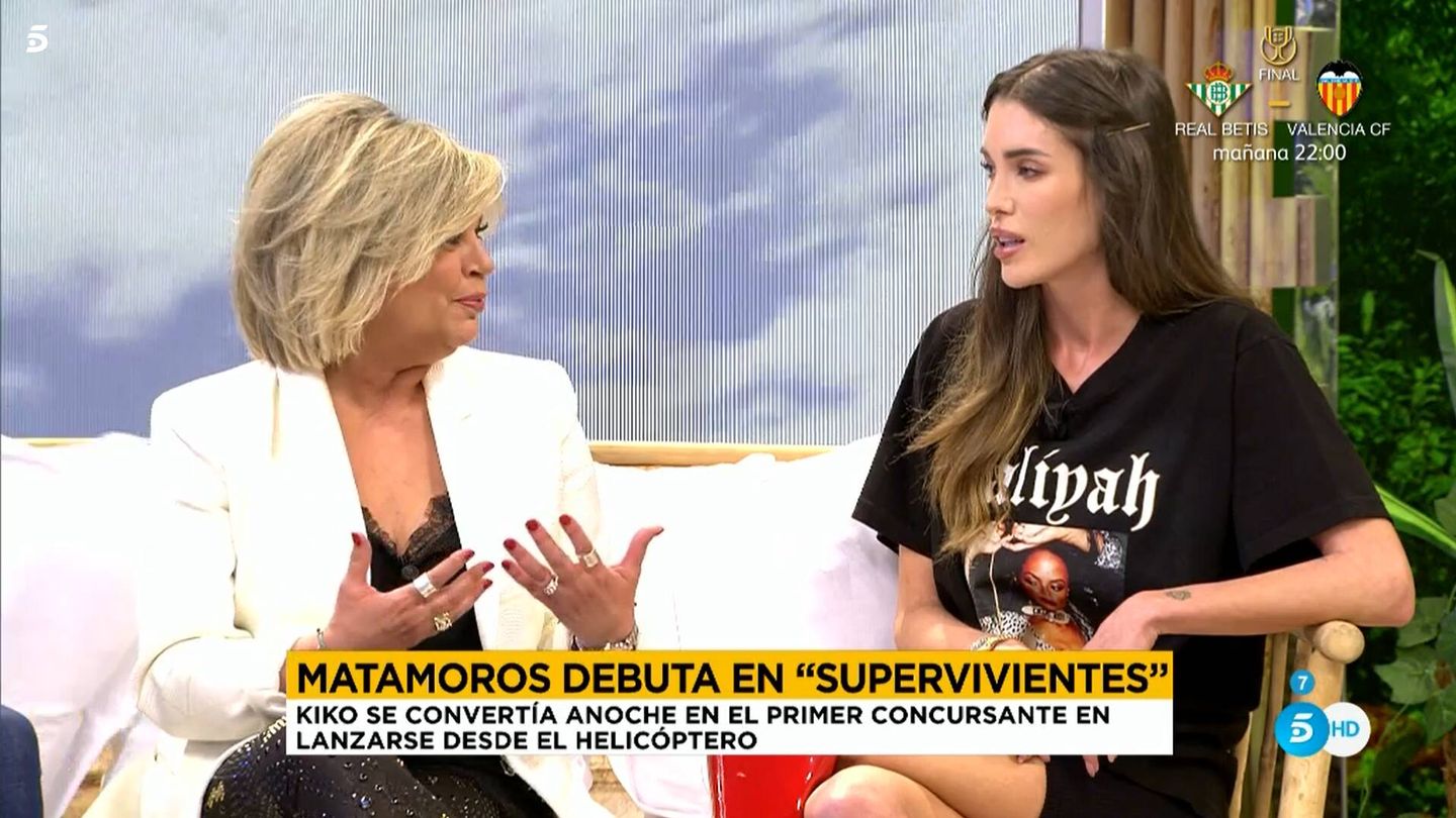 Terelu Campos y Marta López, en 'Sálvame'. (Mediaset)