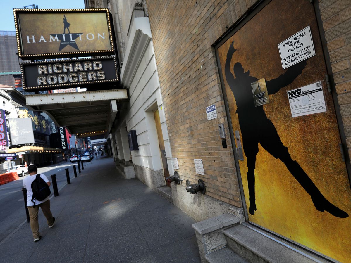 Foto: 'Hamilton' en el Richard Rodgers Theatre de Broadway. (Reuters)