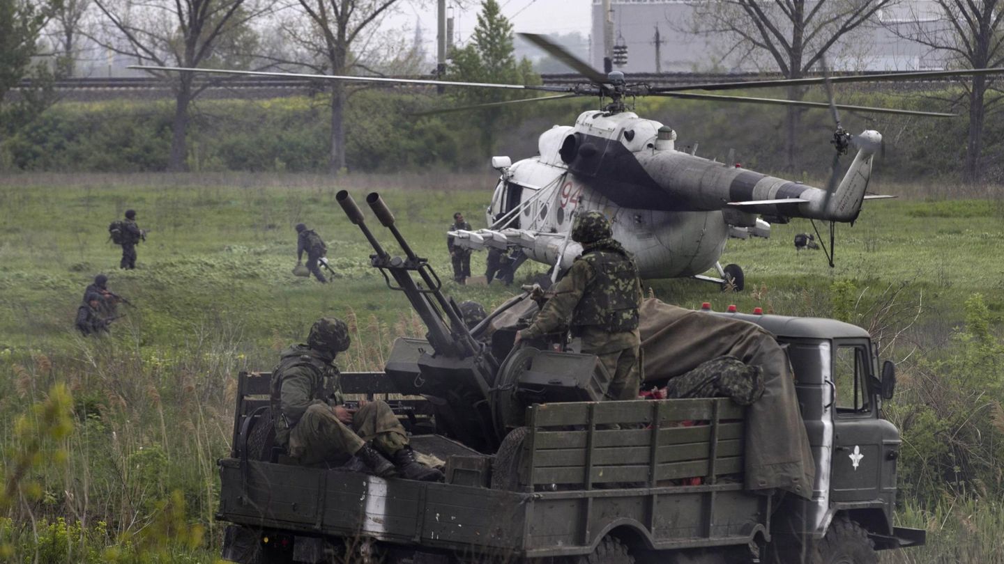 Las tropas ucranianas durante el ataque (Reuters)