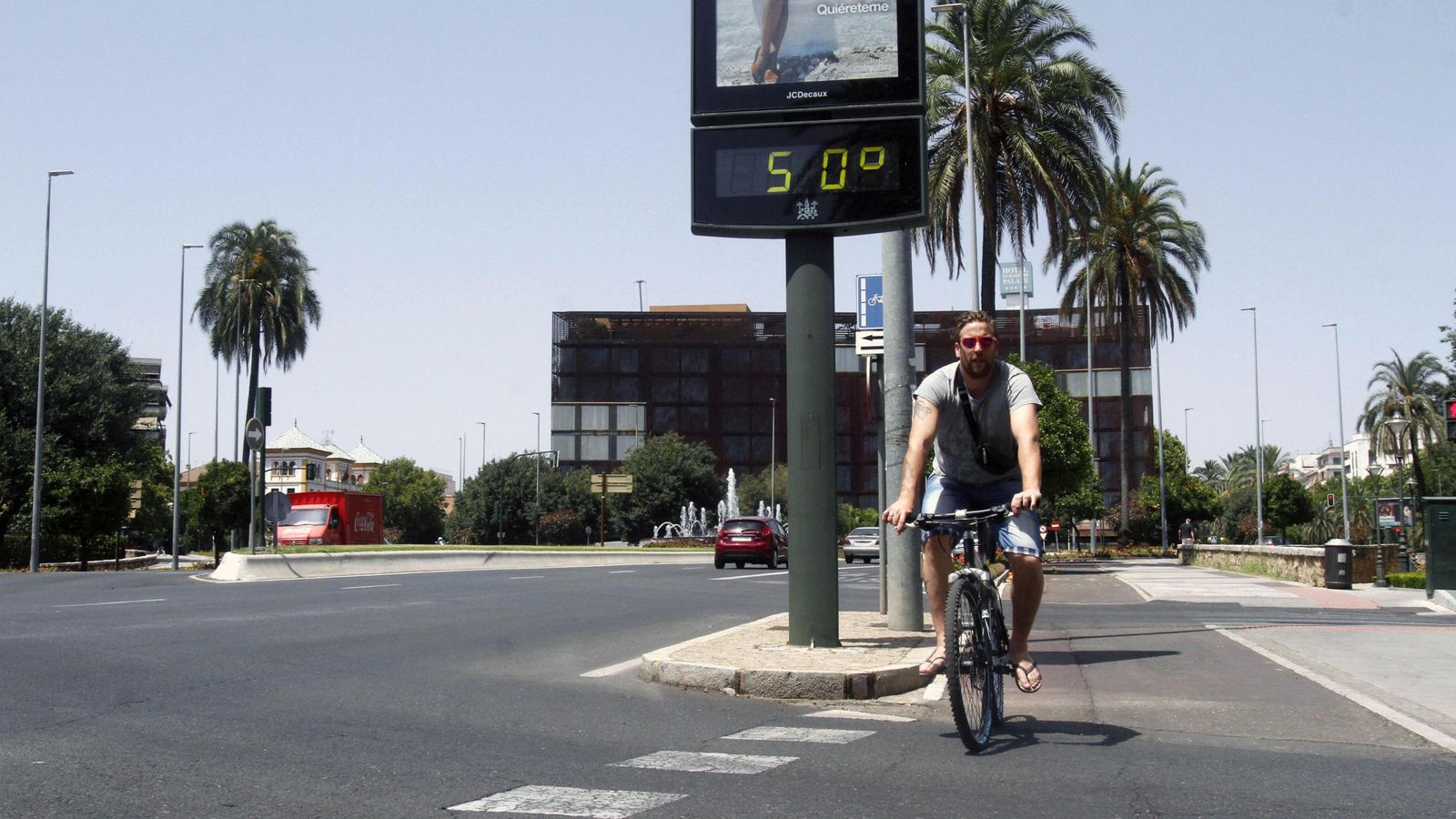 Foto: Córdoba tenía hoy una alerta roja por calor (EFE)