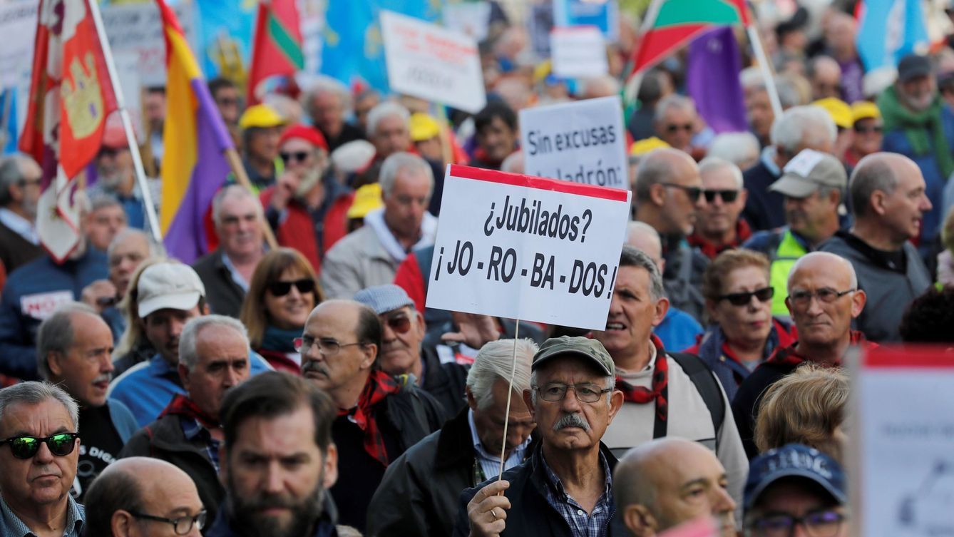 Manifestación por las pensiones (EFE)
