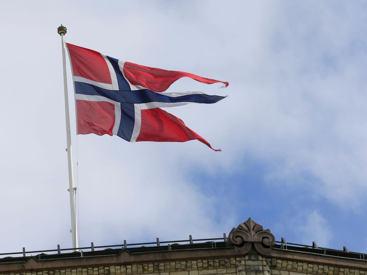 Foto: La bandera de Noruega. (Reuters)