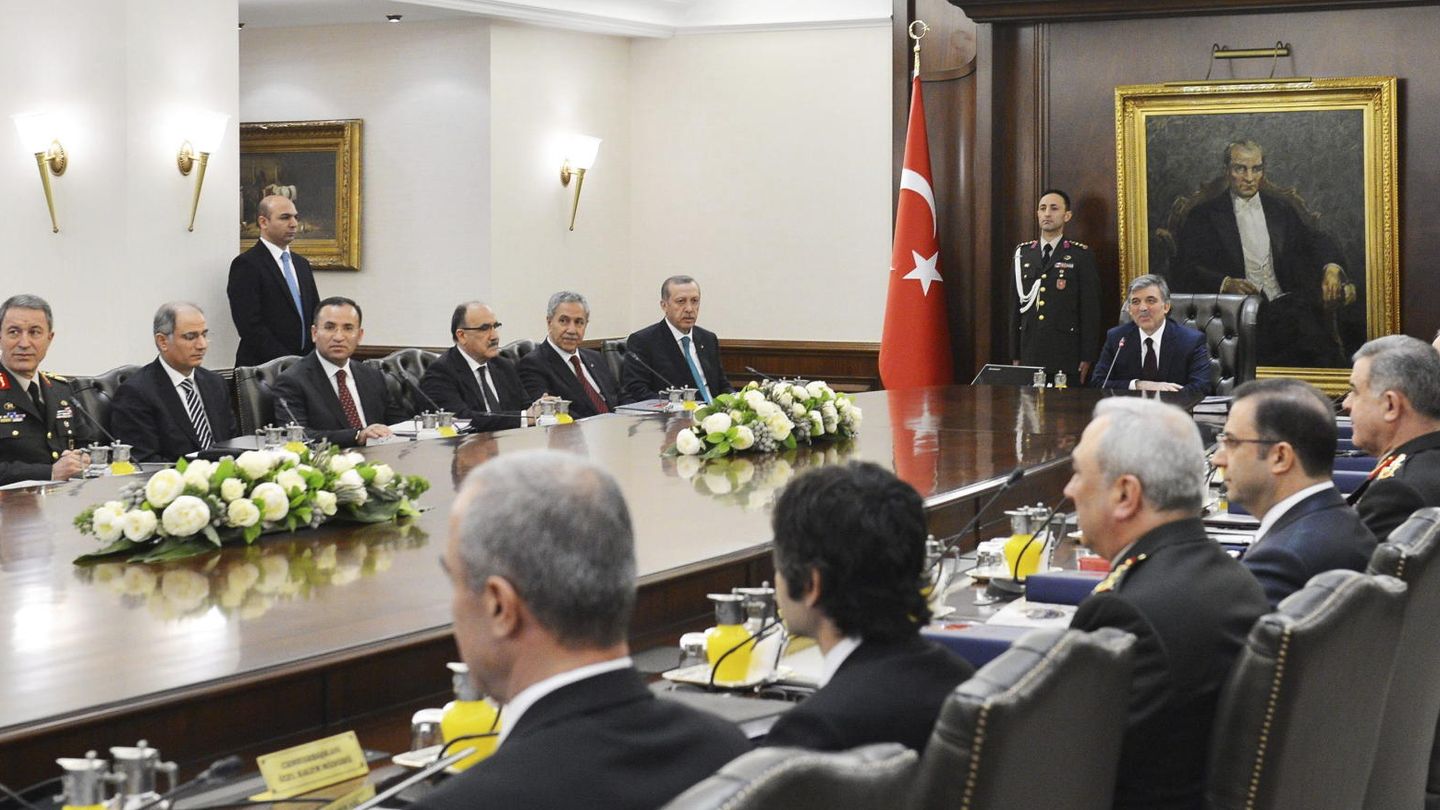 Reunión del Consejo de Seguridad Nacional turco en Ankara (Efe).