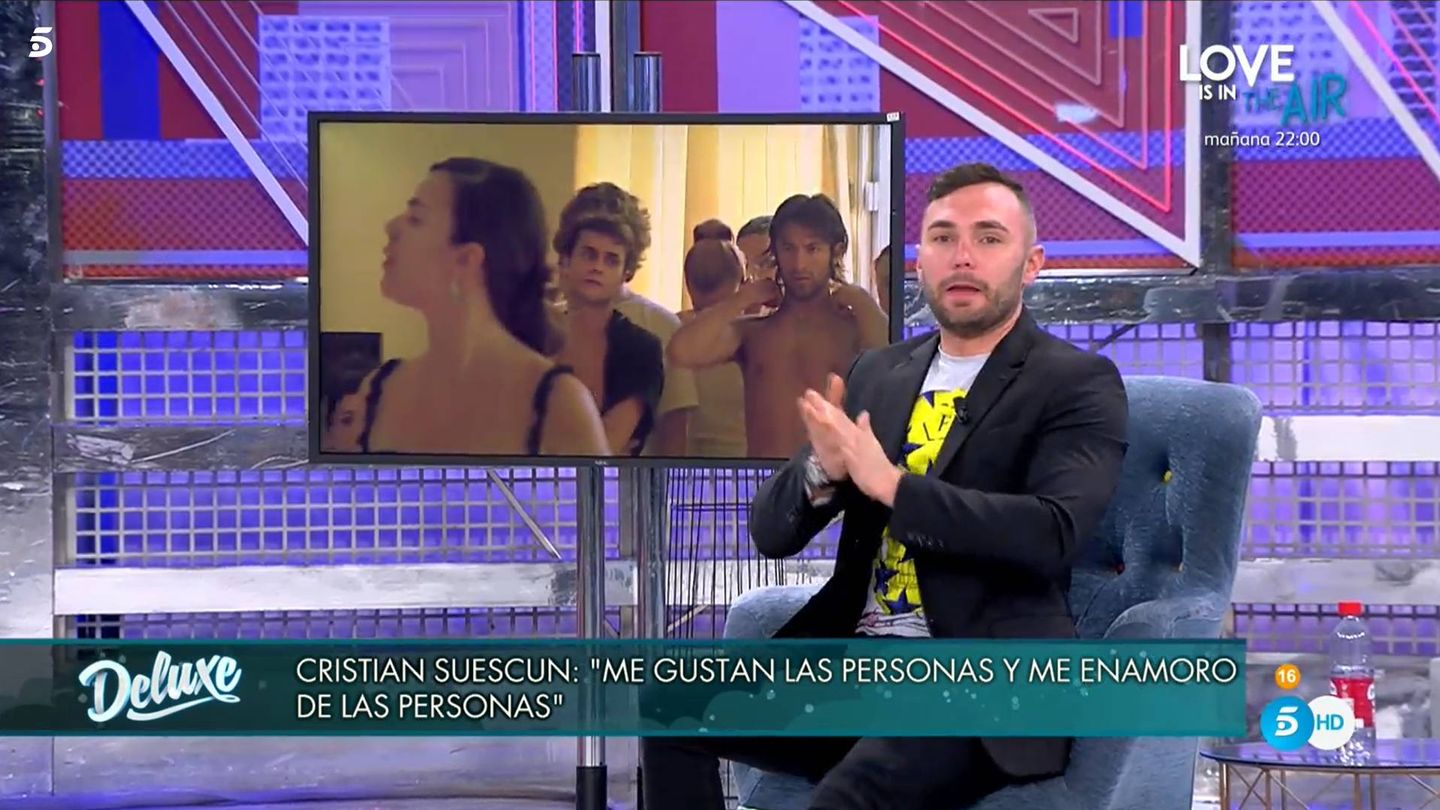 Cristian Suescun, en 'Sábado Deluxe'. (Mediaset España)