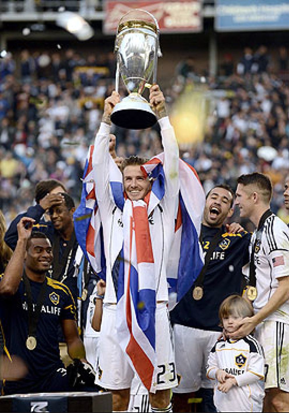 Foto: David Beckham se despide de Los Angeles Galaxy como campeón de la MLS
