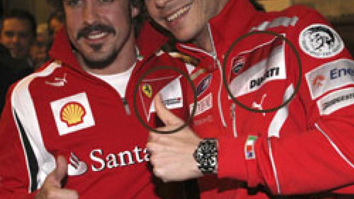 Fernando Alonso y Valentino Rossi, unidos por el tabaco