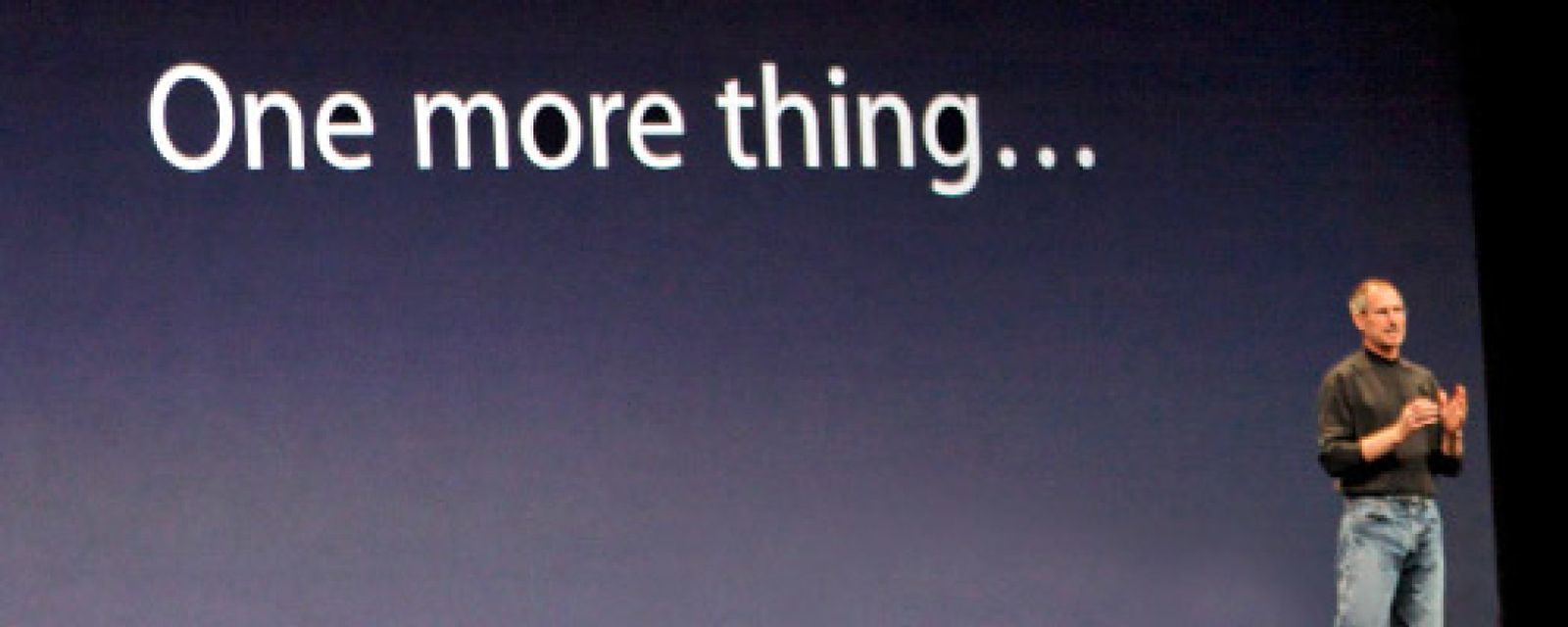 Foto: Steve Jobs: "One more thing..."