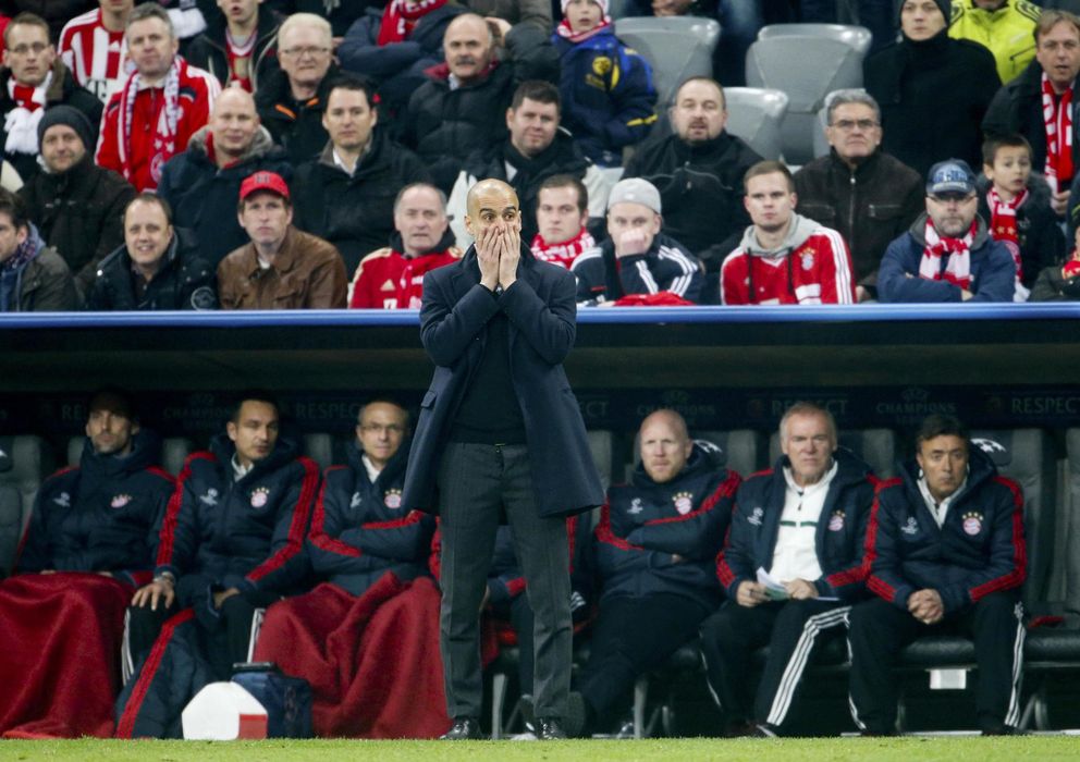 Foto: Guardiola, durante un partido del Bayern (Reuters)