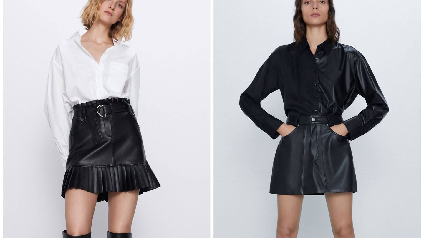 Dos faldas para seguir el estilo de Paula Echevarría en Zara. (Cortesía)