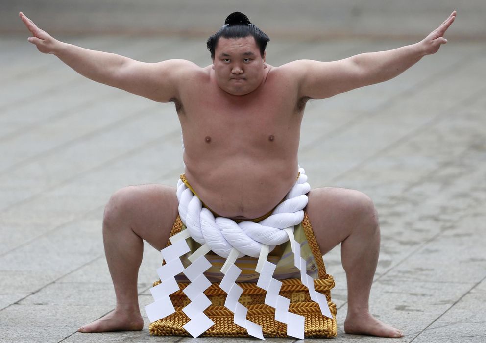 Foto: Yokozuna Hakuho, el mongol que ha puesto patas arriba el deporte más sagrado de Japón.