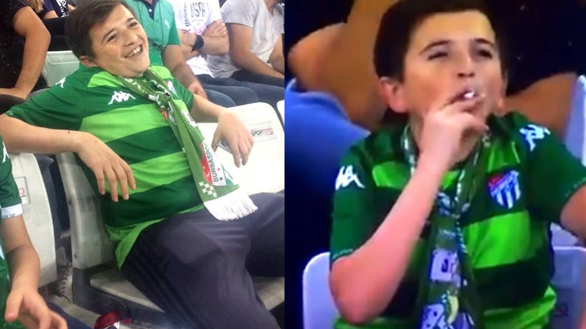 El supuesto niño turco que fumaba en un partido de fútbol es un señor de 36 años