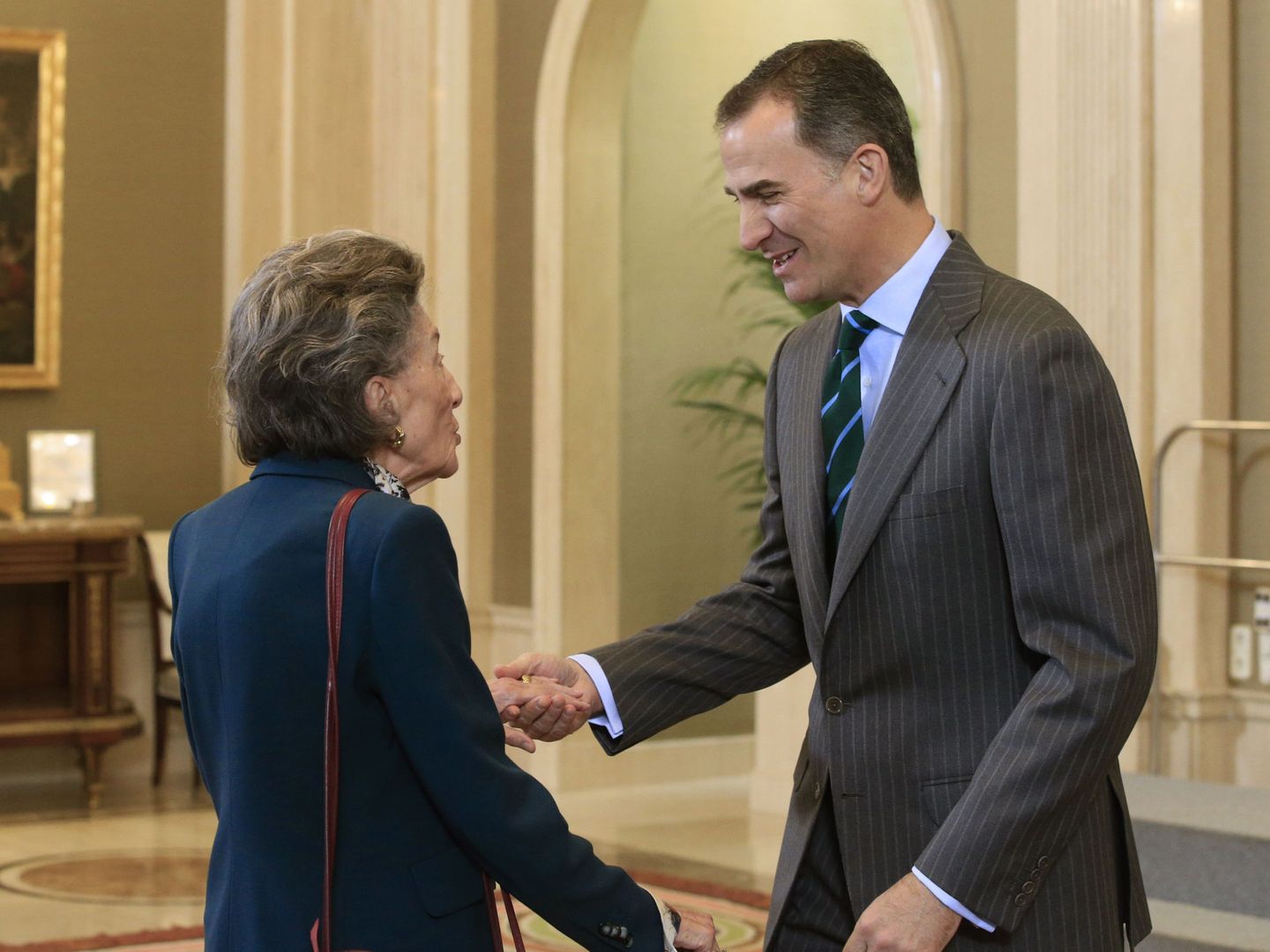 El entonces Príncipe de Asturias, con Ana María Calvo-Sotelo. (EFE)