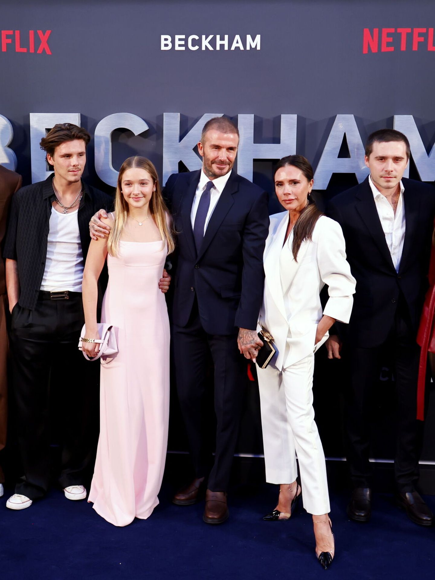 La familia Beckham. (EFE/ Tolga Akmen) 