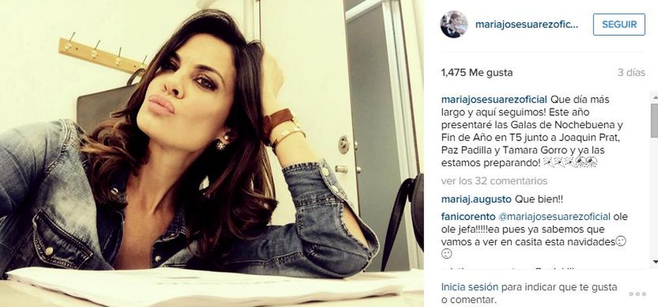 Instagram de María José Suárez