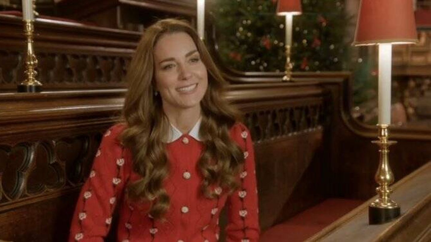 Kate Middleton, en el vídeo promocional del concierto de Navidad. (ITV)
