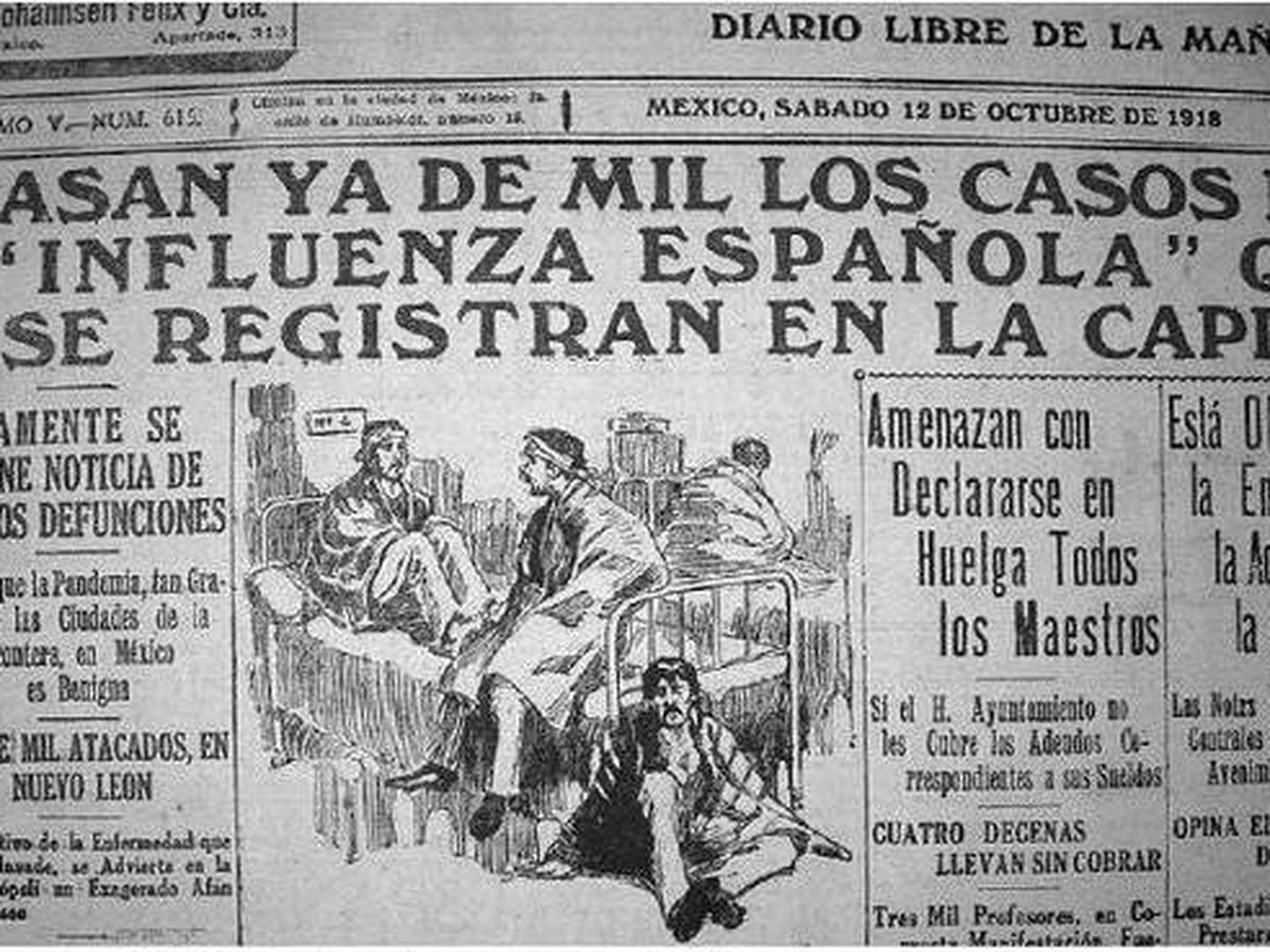 Durante la pandemia de gripe española no hubo vacunas, la mutación genética natural del virus fue la que lo llevó a ir remitiendo.
