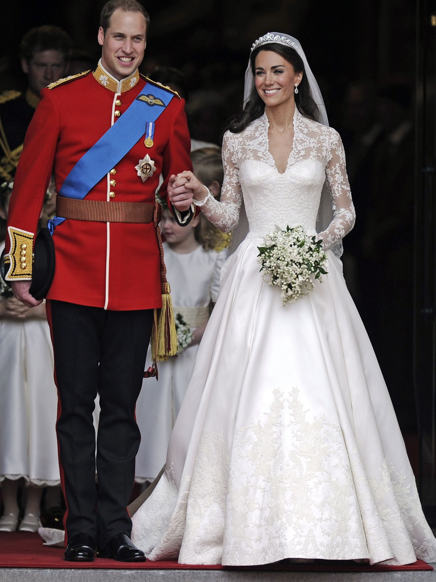 Los duques de Cambridge, el día de su boda. (Reuters)
