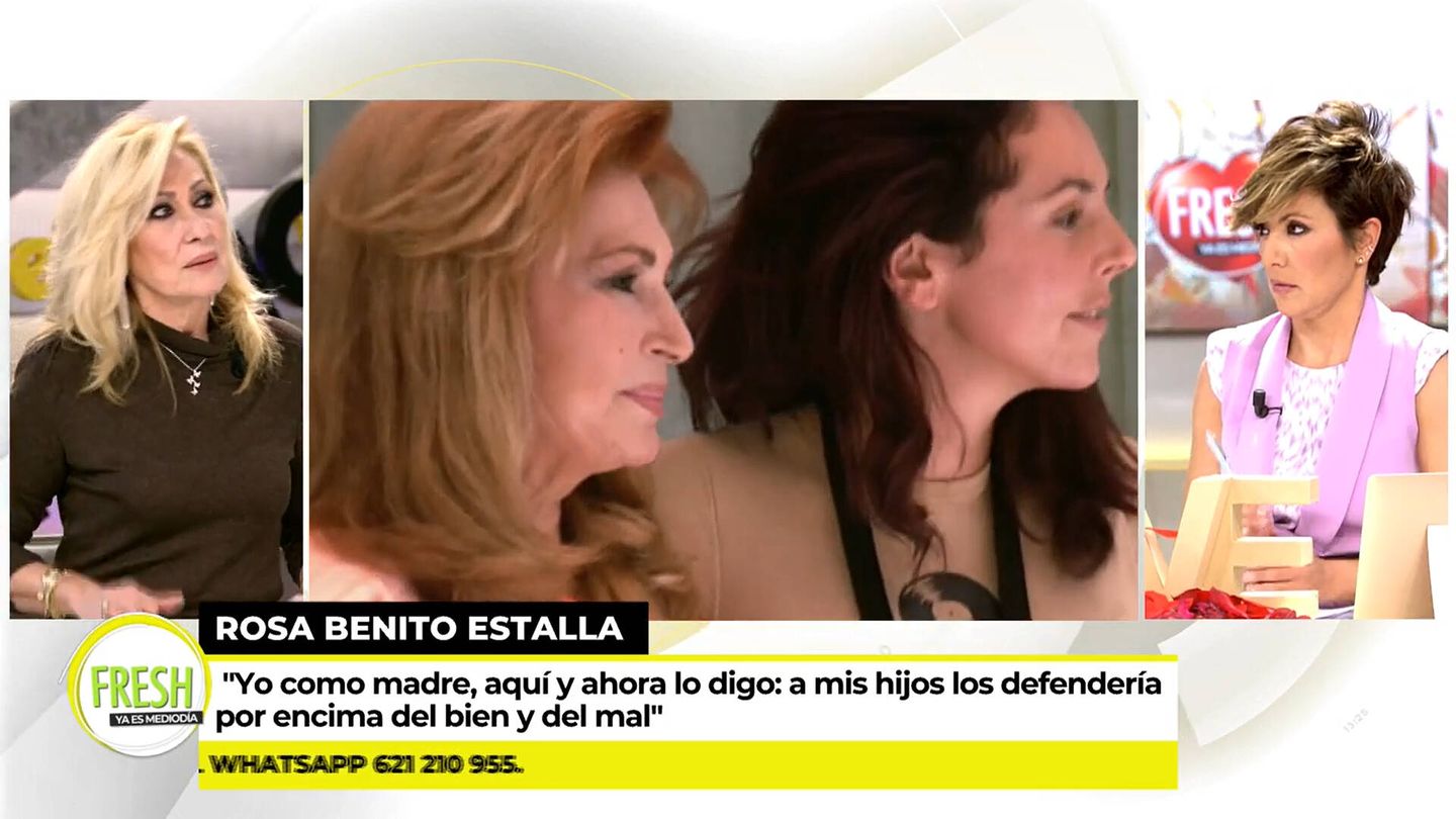 Rosa Benito, en 'Ya es mediodía'. (Mediaset)