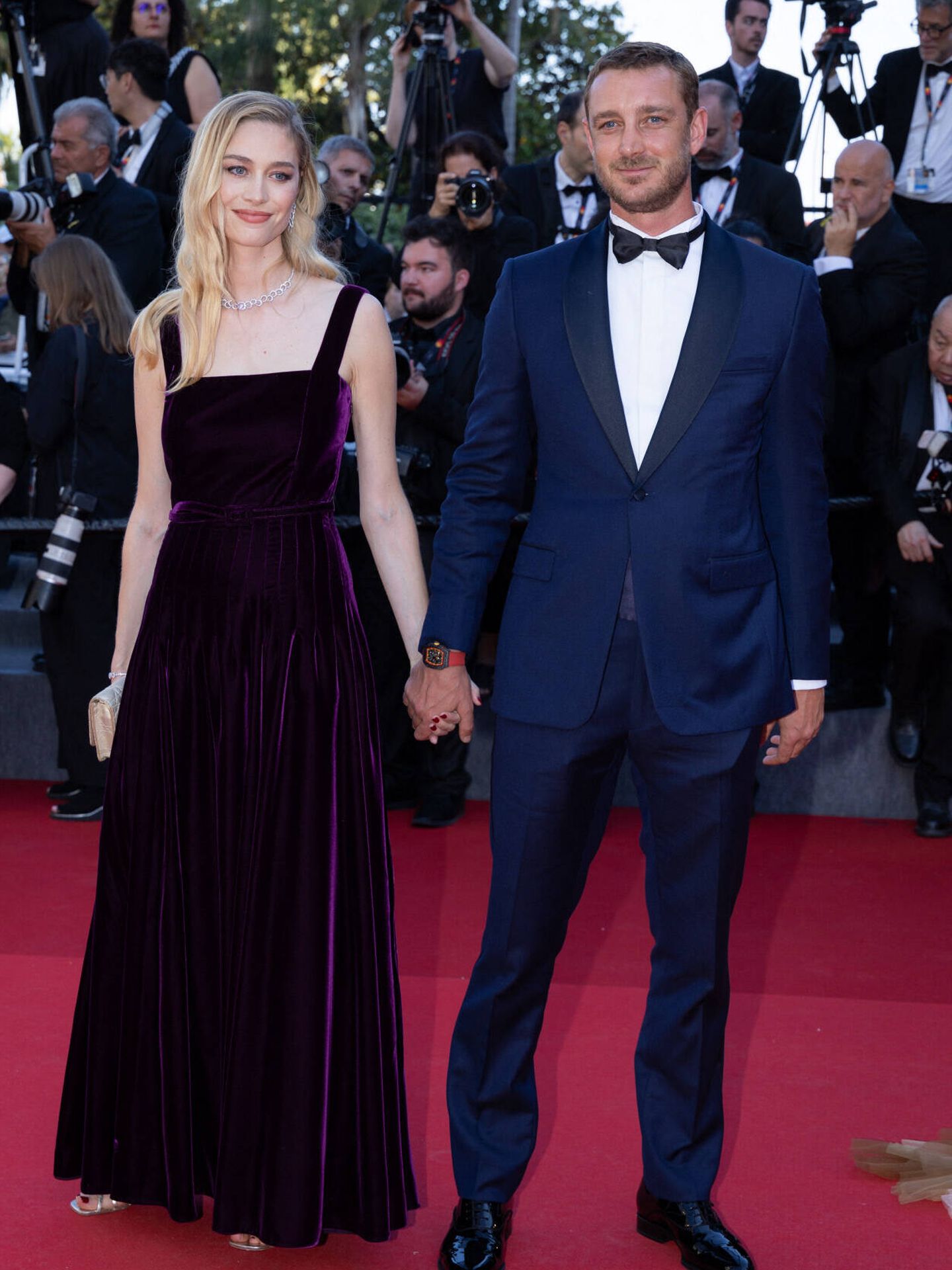 Beatrice Borromeo y Pierre Casiraghi en el Festival de Cannes de 2024. (Gtres)