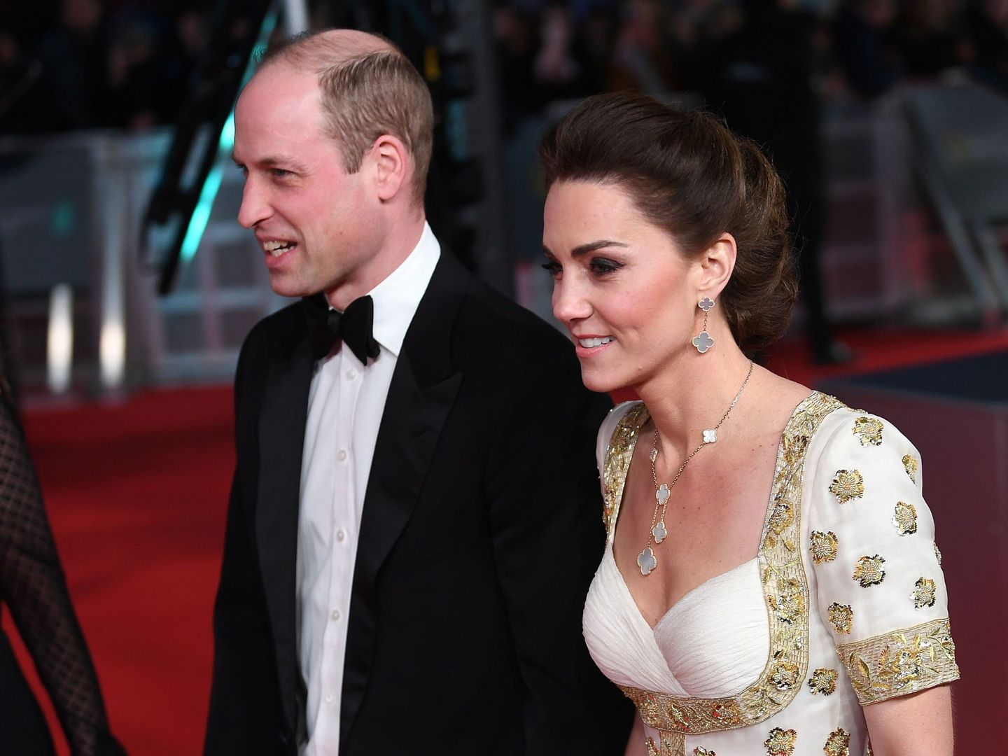 Kate Middleton, junto al príncipe Guillermo en la última edición de los premios Bafta. (Reuters)