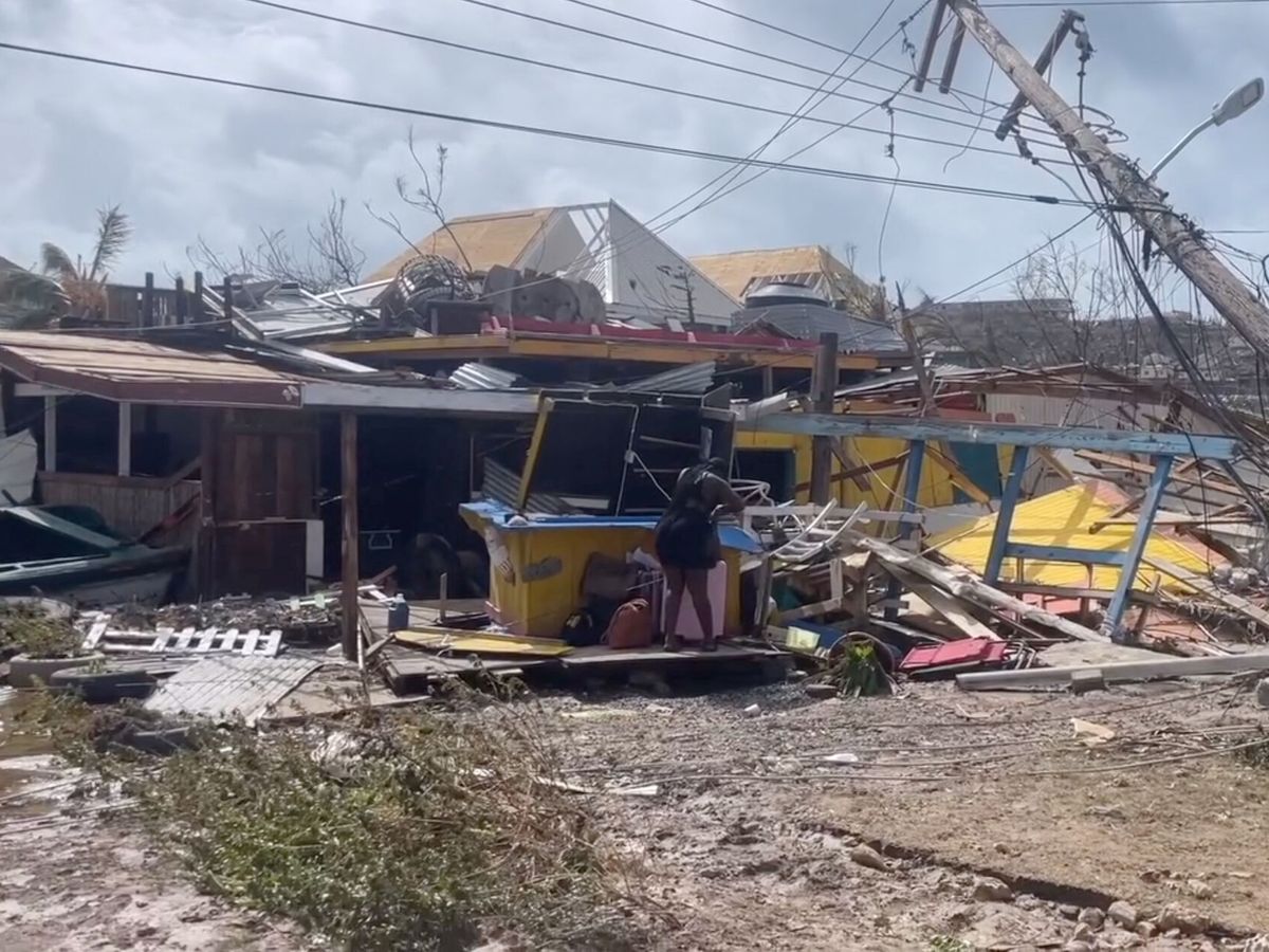 Foto: El huracán Beryl a su paso por San Vicente y Granadinas. (Reuters)