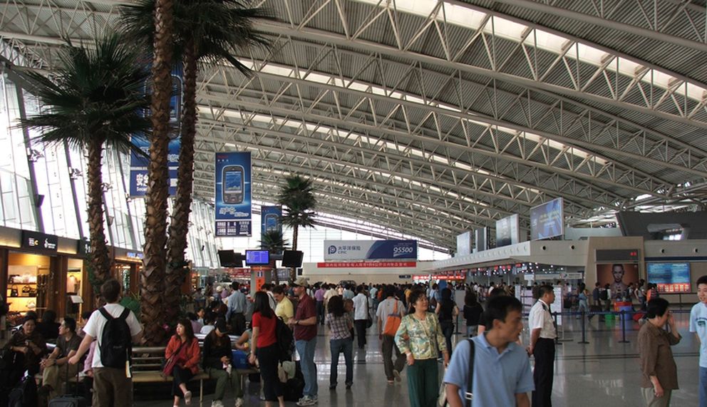 Aeropuerto de Xi'an en la ciudad de Shaanxi