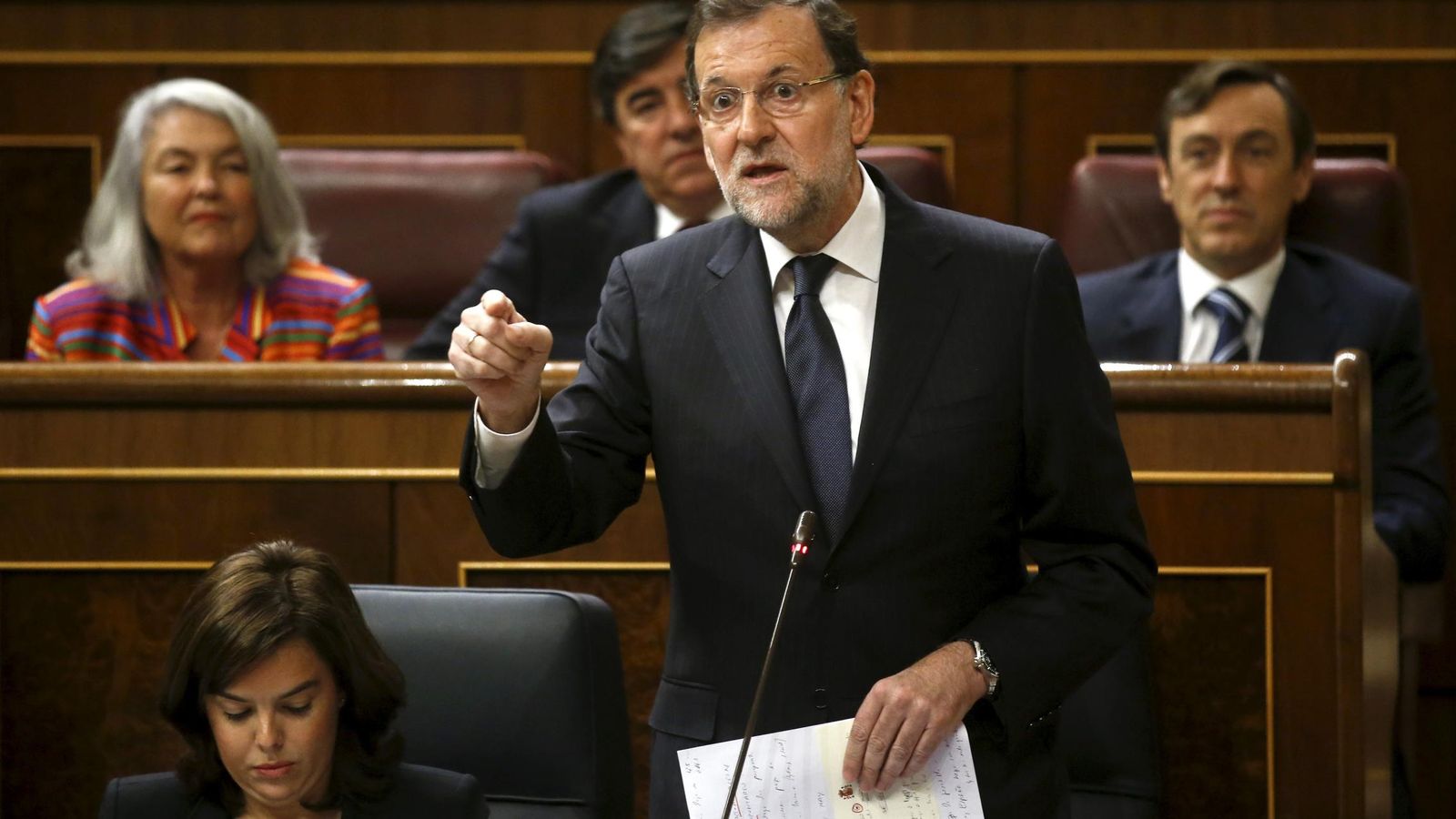 Foto: El presidente del Gobierno, Mariano Rajoy, durante la sesión en el Congreso. (Reuters)
