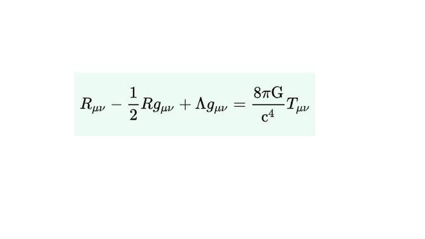 Ecuación de Campo de Einstein. 