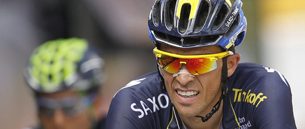 Foto: Contador, poco optimista: "En la crono parto con desventaja sobre Froome"