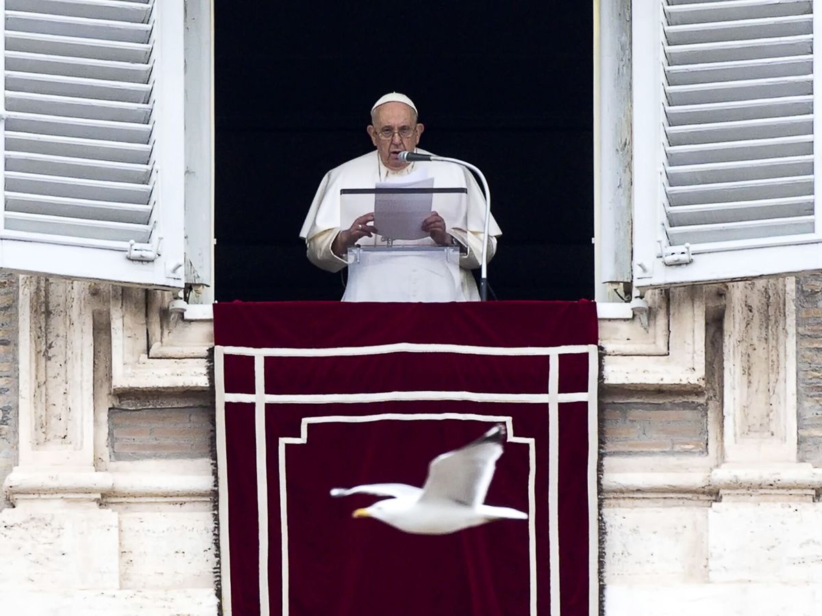 Foto: El Papa Francisco, durante el 'angelus' del domingo de la semana pasada.
