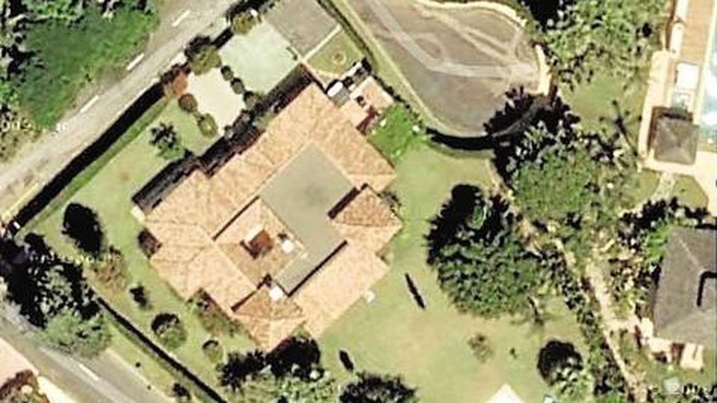 Imagen aérea de la nueva casa de los Aznar en Marbella