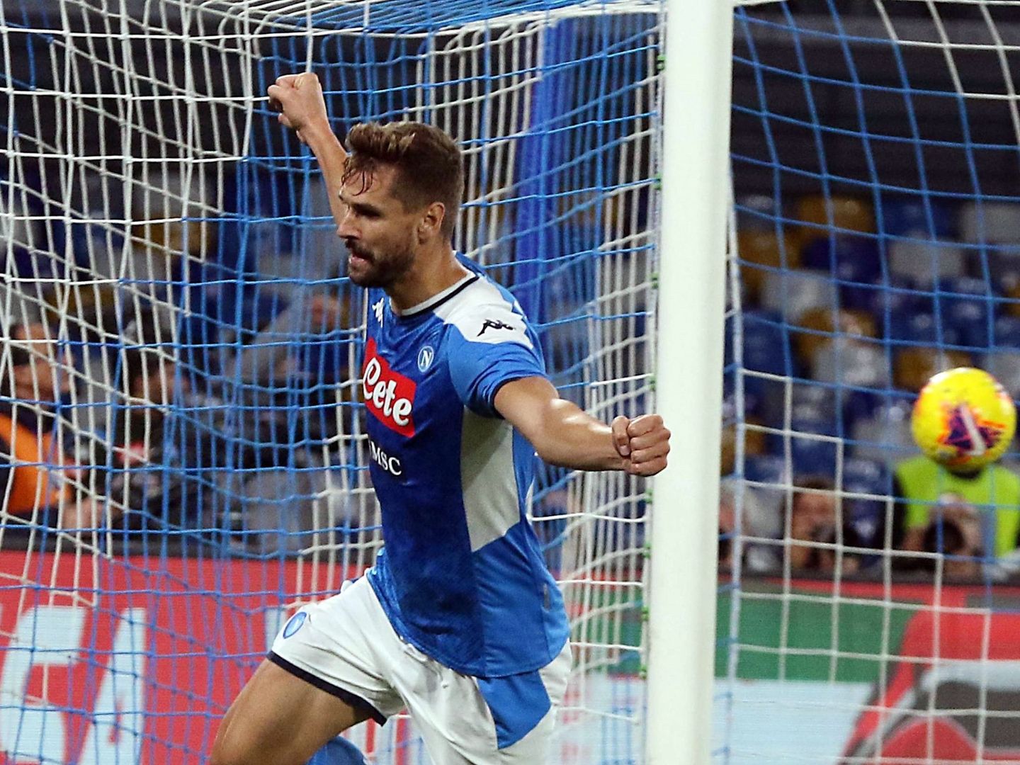 Llorente celebra un gol con el Napoli (Reuters)