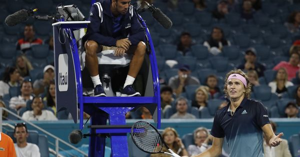 Foto: Damián Steiner durante el pasado Miami Open. (Reuters)