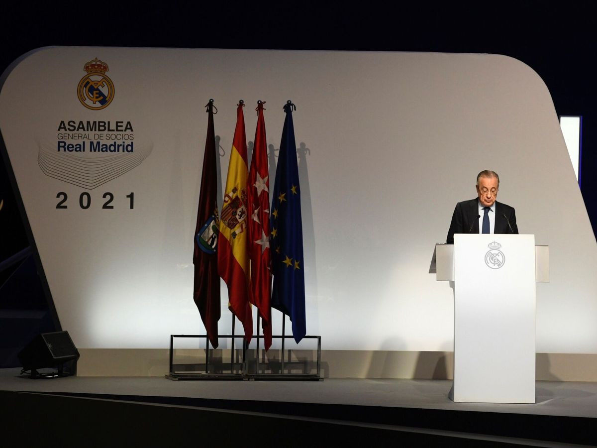 Foto: El presidente del Real Madrid, Florentino Pérez. (EFE/Victor Lerena)
