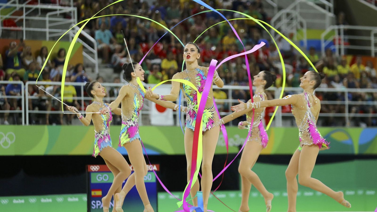 Foto: El equipo español de gimnasia rítmica en Río (Mike Blake/REUTERS)