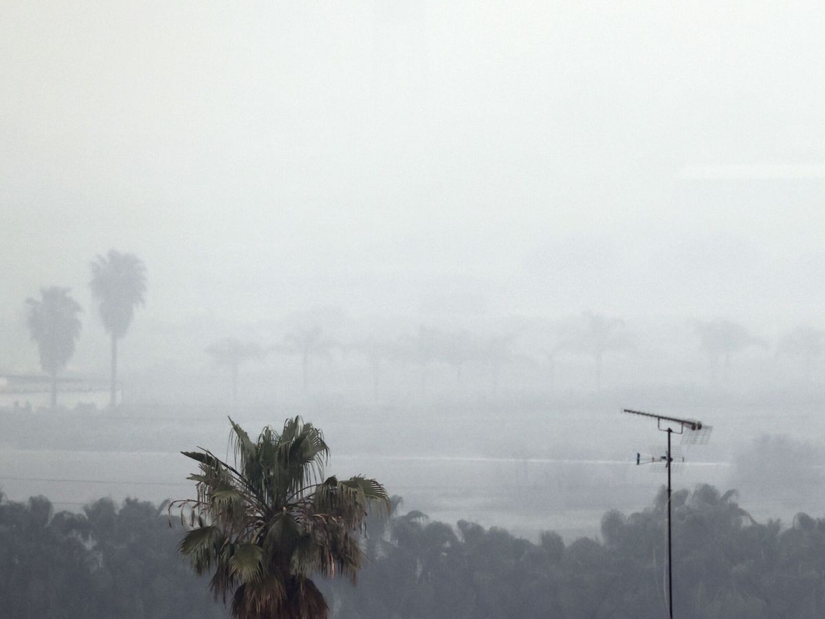 Foto: Vista de un paraje lluvioso en Godella, Valencia. (EFE/ Kai Forsterling)