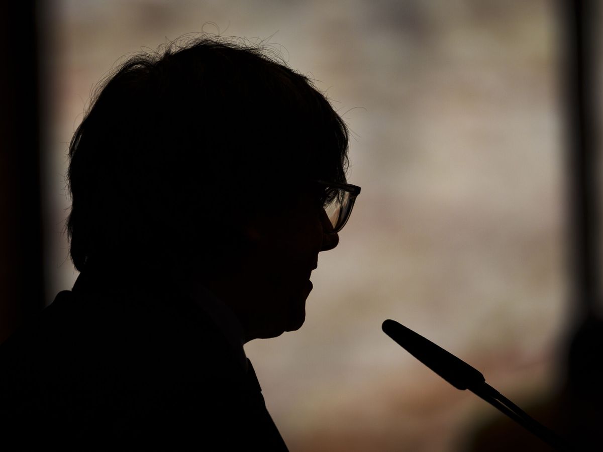 Foto: Carles Puigdemont, en un acto político este sábado. (EFE/David Borrat)