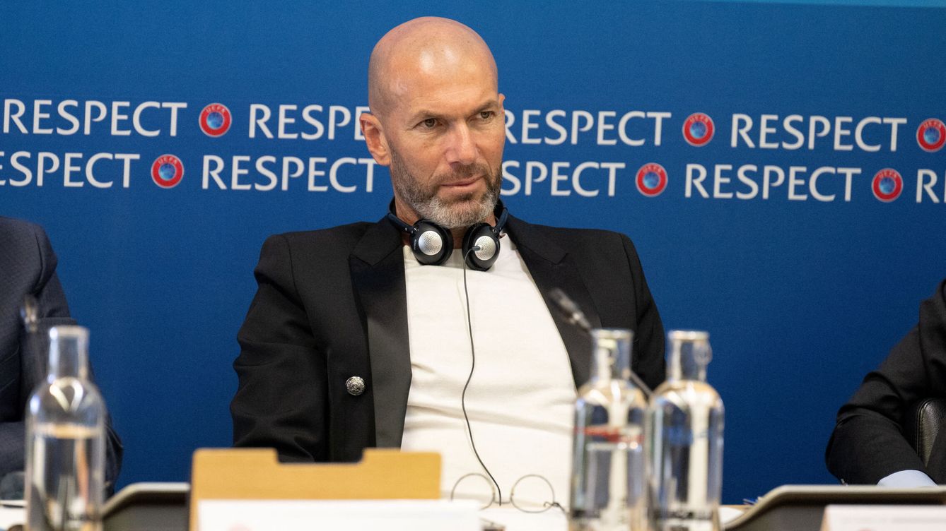 Foto: Zidane en un acto en Nyon (Suiza) de la UEFA. (Reuters)