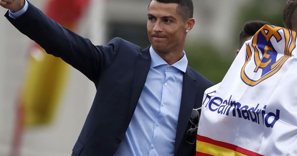 Foto: Cristiano Ronaldo, en la celebración de la última Champions ganada por el Real Madrid. (Reuters)