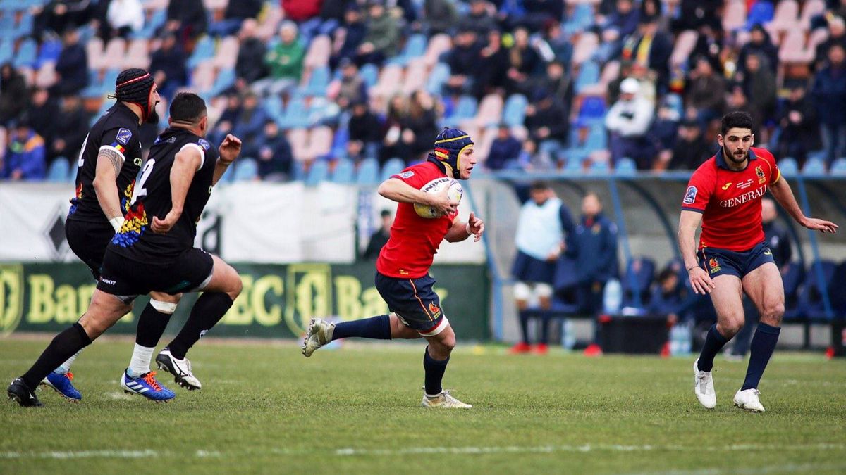Rifirrafe entre los jugadores de rugby de España y Rumanía tras su partido