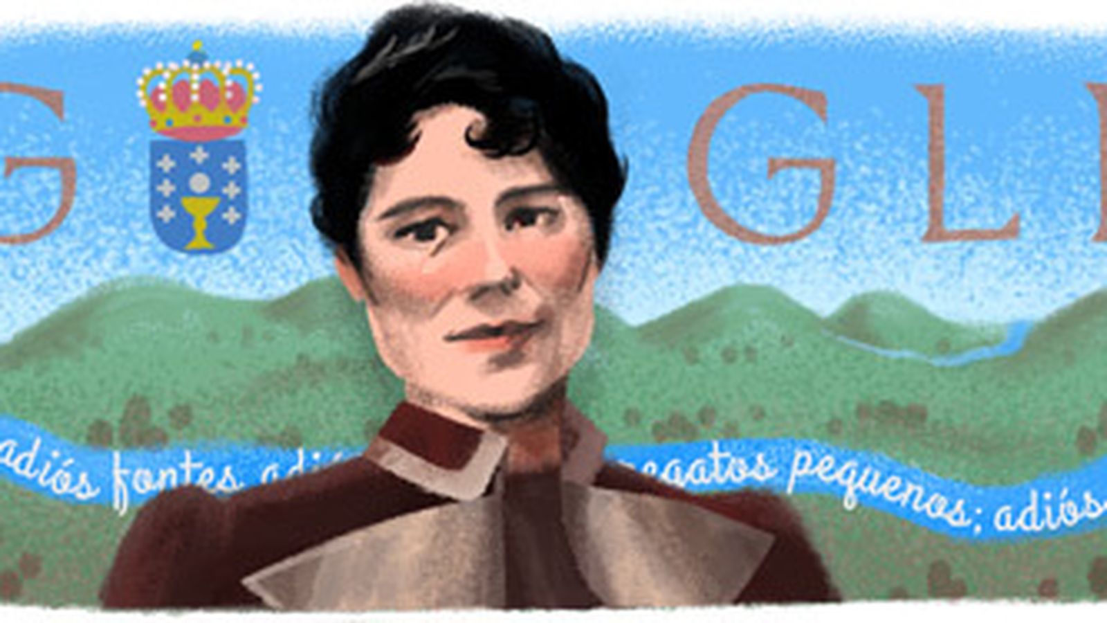 Foto: 178 aniversario del nacimiento de Rosalía de Castro 